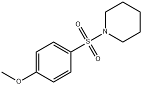 1-(4-甲氧基苯磺酰基)哌啶 结构式