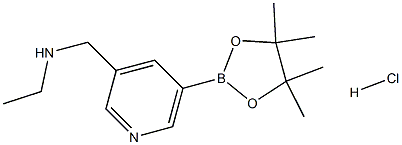 Ethyl-[5-(4,4,5,5-tetraMethyl-[1,3,2]dioxaborolan-2-yl)-pyridin-3-ylMethyl]-aMine.HCl 结构式