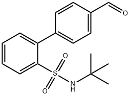 N-tert-butyl-4'-forMylbiphenyl-2-sulfonaMide 结构式