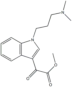 Methyl 2-(1-(3-(diMethylaMino)propyl)-1H-indol-3-yl)-2-oxoacetate 结构式