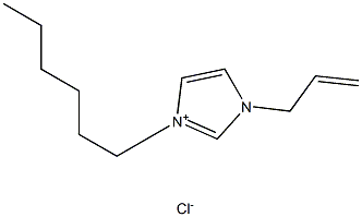 1-烯丙基-3-己基咪唑氯盐 结构式