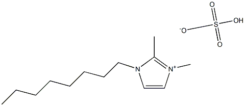 1-辛基-2,3-二甲基咪唑硫酸氢盐 结构式