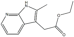 (2-Methyl-1H-pyrrolo[2,3-b]pyridin-3-yl)-acetic acid ethyl ester 结构式
