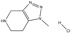 1-Methyl-4,5,6,7-tetrahydro-1H-[1,2,3]triazolo[4,5-c]pyridine hydrochloride 结构式