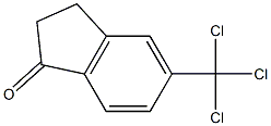 5-TrichloroMethyl-indan-1-one 结构式