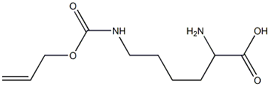 2-aMino-6-(prop-2-enoxycarbonylaMino)hexanoic acid 结构式