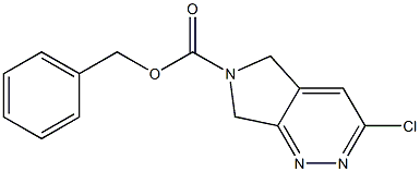 3-Chloro-5,7-dihydro-pyrrolo[3,4-c]pyridazine-6-carboxylic acid benzyl ester 结构式