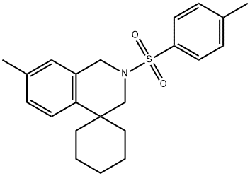 7'-Methyl-2'-tosyl-2',3'-dihydro-1'H-spiro[cyclohexane-1,4'-isoquinoline] 结构式