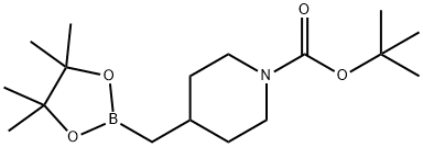 tert-butyl 4-((4,4,5,5-tetraMethyl-1,3,2-dioxaborolan-2-yl)Methyl)piperidine-1-carboxylate 结构式