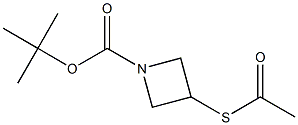 tert-butyl 3-(acetylthio)azetidine-1-carboxylate 结构式