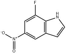 7-fluoro-5-nitro-1H-indole 结构式