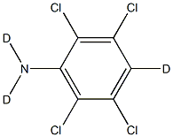 2,3,5,6-Tetrachloroaniline-d3 结构式