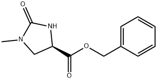 (R)-1-甲基-2-氧代咪唑烷-4-羧酸苄酯 结构式