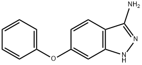 6-苯氧基-1H-吲唑-3-胺 结构式