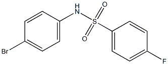 N-(4-溴苯)-4-氟苯磺酰胺,97% 结构式