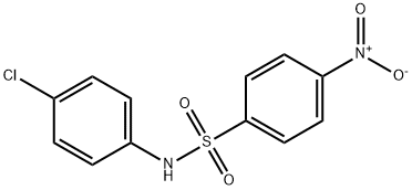 N-(4-氯苯)-4-硝基苯磺酰胺 结构式