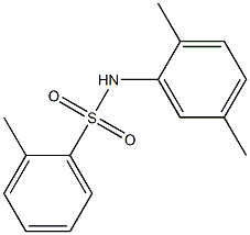 N-(2,5-二甲基苯)-2-甲基苯磺酰胺 结构式