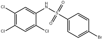 4-溴-N-(2,4,5-三氯苯基)苯磺酰胺 结构式