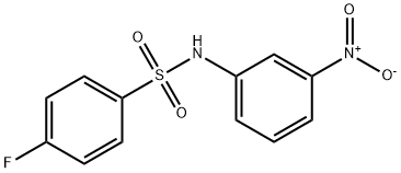 4-氟-N-(3-硝基苯)苯磺酰胺 结构式