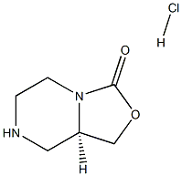 (R)-Hexahydro-oxazolo[3,4-a]pyrazin-3-one HCl 结构式