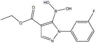 1-(3-氟苯基)-4-乙氧基-1H-吡唑-5-硼酸 结构式