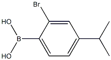 2-Bromo-4-isopropylphenylboronic acid 结构式