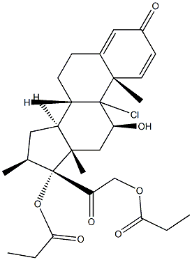 倍氯米松二丙酸酯 结构式