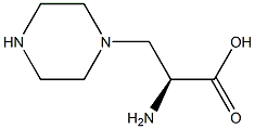 (S)-2-AMINO-3-PIPERAZIN-1-YL-PROPIONIC ACID 结构式