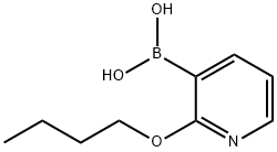 2-Butoxypyridine-3-boronic acid 结构式