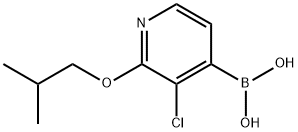 (3-氯-2-异丁氧基吡啶-4-基)硼酸 结构式