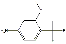 3-甲氧基-4-三氟甲基苯胺 结构式