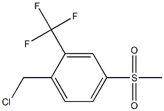 4-甲磺基-2-三氟甲基氯苄 结构式