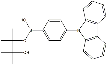 4-(9H-carbazol-9-yl)phenylboronic acid pinacol ester 结构式