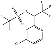 1-(4-氯吡啶-2-基)-2,2,2-三氟乙基三氟甲磺酸酯 结构式