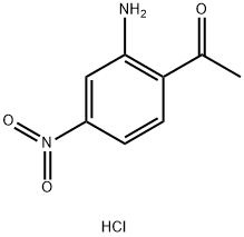 2-乙酰基-5-硝基苯胺盐酸盐 结构式