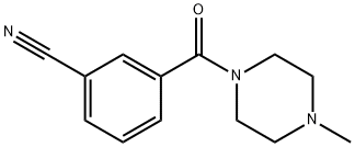 3-(4-Methylpiperazine-1-carbonyl)benzonitrile 结构式
