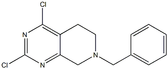 7-benzyl-2,4-dichloro-5,6,7,8-tetrahydropyrido[3,4-d]pyriMidine 结构式