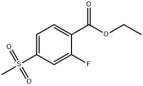 2-氟-4-甲砜基苯甲酸乙酯 结构式