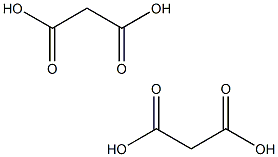 Propanedioic acid (Malonic acid) 结构式