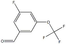 3-氟-5-三氟甲氧基苯甲醛 结构式