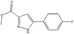5 - (4 - 氟苯基)-1H -吡唑-3 - 羧酸甲酯 结构式