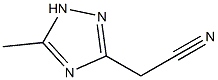 (5-Methyl-1H-1,2,4-triazol-3-yl)acetonitrile 结构式