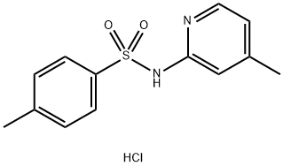 4-甲基-N-(4-甲基-2-吡啶基)苯磺酰胺盐酸盐 结构式