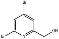 (4,6-二溴吡啶-2-基)甲醇 结构式