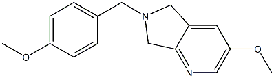 3-Methoxy-6-(4-Methoxybenzyl)-6,7-dihydro-5H-pyrrolo[3,4-b]pyridine 结构式