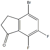 4-broMo-6,7-difluoro-2,3-dihydroinden-1-one 结构式