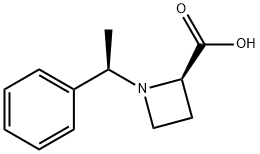 (2R)-1-[(1R)-1-PHENYLETHYL]-2-AZETIDINECARBOXYLIC ACID 结构式