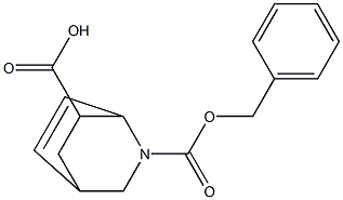 2-((benzyloxy)carbonyl)-2-azabicyclo[2.2.2]oct-5-ene-7-carboxylic acid 结构式