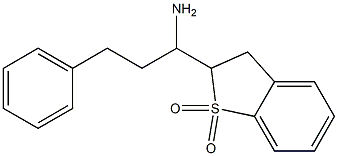 2-(1-aMino-3-phenylpropyl)-2,3-dihydrobenzo[b]thiophene 1,1-dioxide 结构式