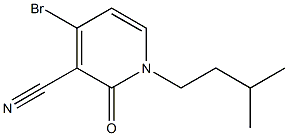 4-broMo-1-isopentyl-2-oxo-1,2-dihydropyridine-3-carbonitrile 结构式